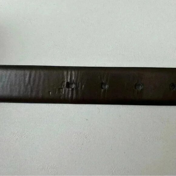 Calvin Klein Men’s Black Brown Reversible Dress Belt Gunmetal Buckle Size 32 - Picture 11 of 16